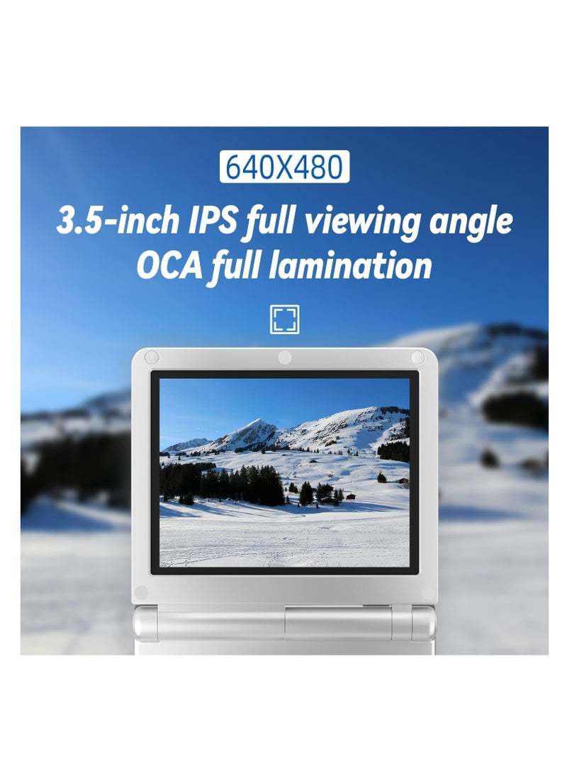 KASTWAVE RG35XXSP Game Console Flip Retro Handheld, 3.5 Inch IPS Screen, Linux System Classic Game Console,Support HDMI and TV Output WiFi Bluetooth Built-in 64GB TF Card 5000Classic Games - Image 4