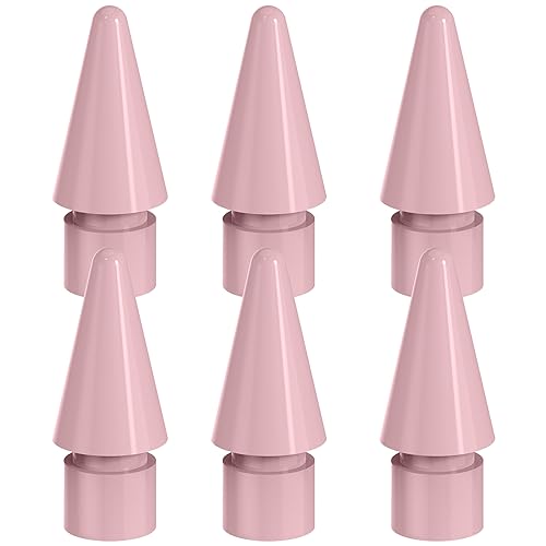 HATOKU 6 Packs Replacement Tips for Pencil 1st/2nd Generation, Pen Nibs for Pro Pencil (Pink) - Image 1