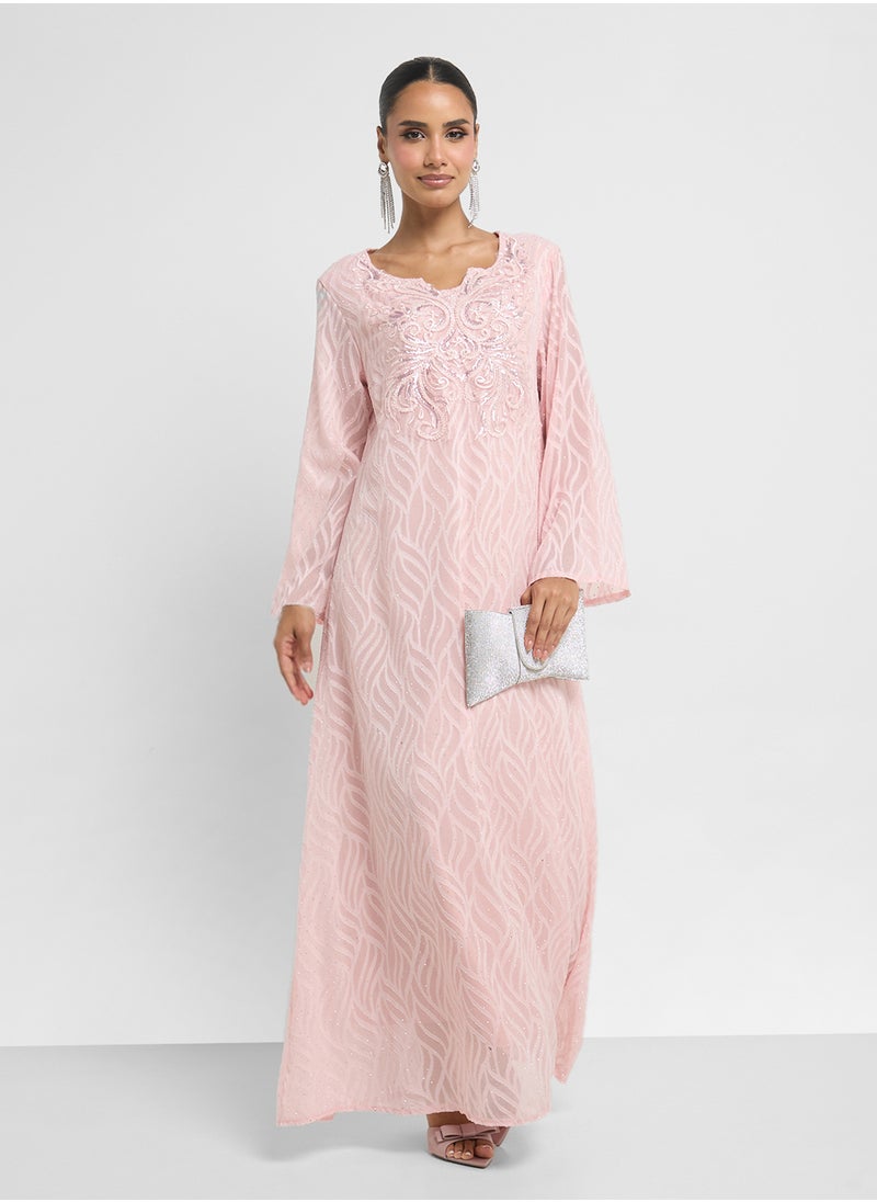 Khizana - Emebllished Jalabiya - Image 1