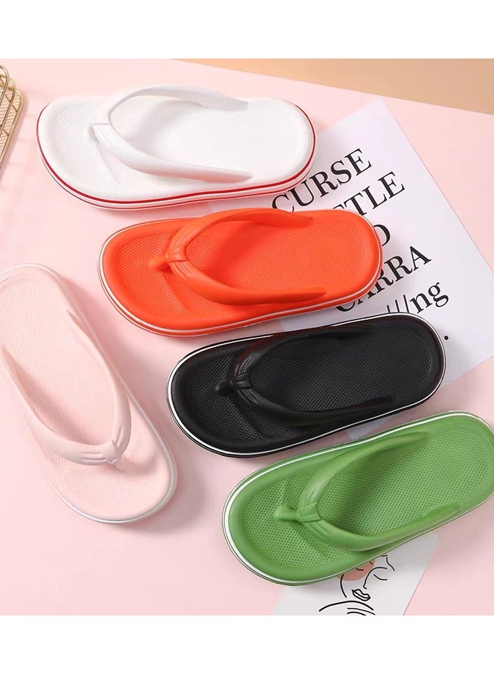 Suitable for men and women, flip-flops, home slippers, casual thick-soled slippers, outer wear slippers  - Image 2