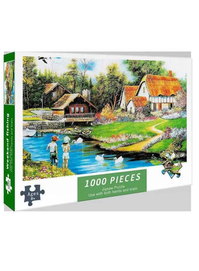 Pieces Of Jigsaw Puzzle Paper 75*50cm Adult Children's Educational Toys Assembled Night Market Stalls A Generation Of Hair - Image 1