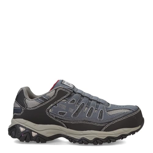 Skechers Men's Cankton Ebbitt Construction Shoe Navy/Grey - Image 4