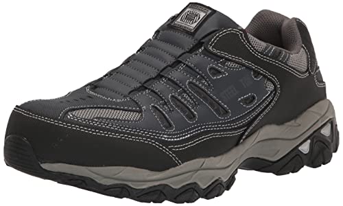 Skechers Men's Cankton Ebbitt Construction Shoe Navy/Grey - Image 2