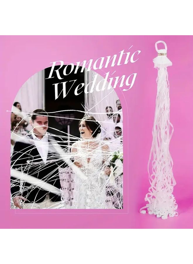 White Wedding Confetti 8pcs No Trace Paper Tulle for Anniversaries Proposals Decorations - Image 5
