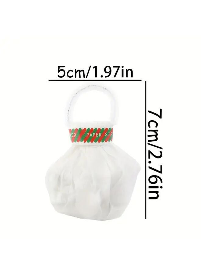 White Wedding Confetti 8pcs No Trace Paper Tulle for Anniversaries Proposals Decorations - Image 2