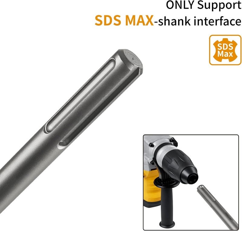 Firecore FS18626 3-in Wide SDS Max Scaling Chisel, Compatible with SDS Max Hammers (3" X 12") - Image 2