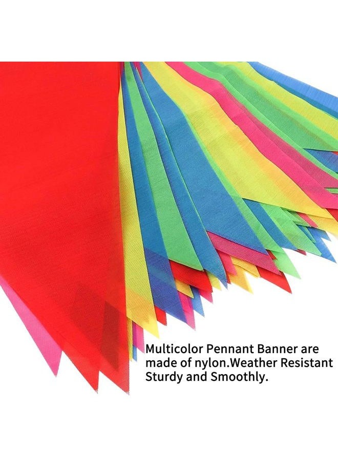 RUBFAC 370m 720PCS Colourful Flag Pennants Multicolor Pennant Banner Nylon Cloth Banner for Grand Opening,Party Celebrations - Image 3