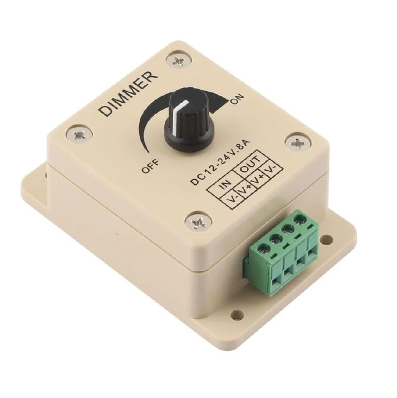 12V-24V 8A Adjustable Dimmer Switch For Single LED Strip