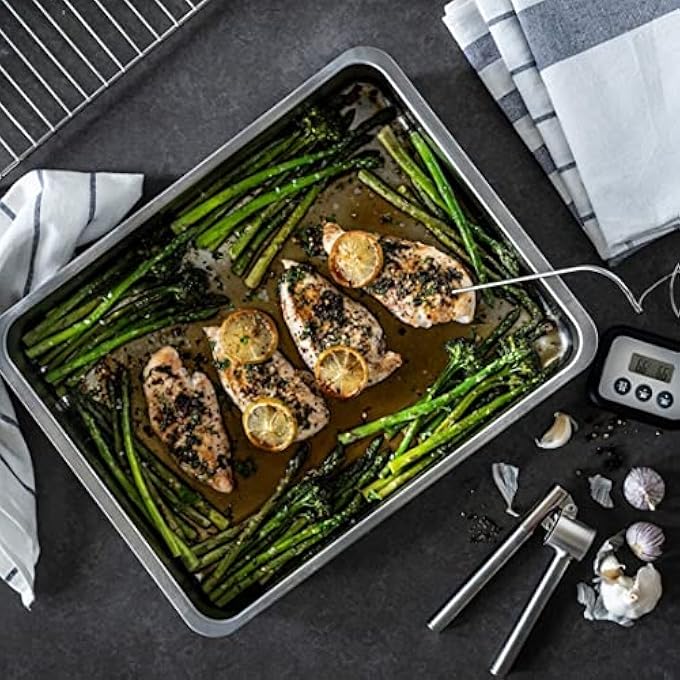 Digital Shoppy Ikea Roasting Tin With Grill Rack Stainless Steel 40X32 Cm 16X13 - Image 4
