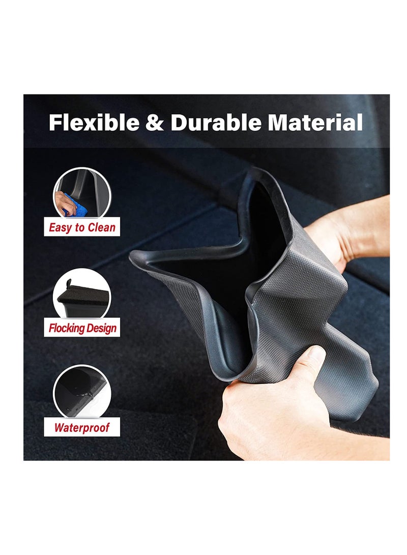 For Tesla Model 3 Rear Trunk Left Organizer Storage Box with Lid Side Storage Protector Packets Waterproof Odorless Side Storage Bins Car Interior Accessories - Image 4