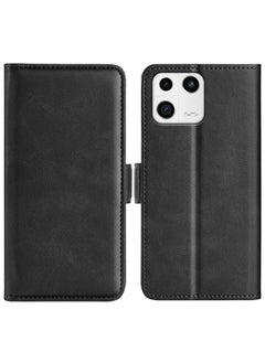 Zaboon For Xiaomi 13 Dual Side Magnetic Buckle Horizontal Flip Leather Phone Case (Black)  - Image 1