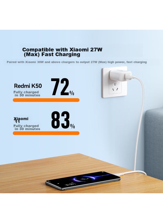 SAMZHE Shanze Type-c Data Cable, 100w Super Fast Charging Cable, 6a, For Huawei Pura70/mate60/50, Honor 66w, Xiaomi, Vivo, Android Phones, Car Charger Cable, 1 Meter - Image 2