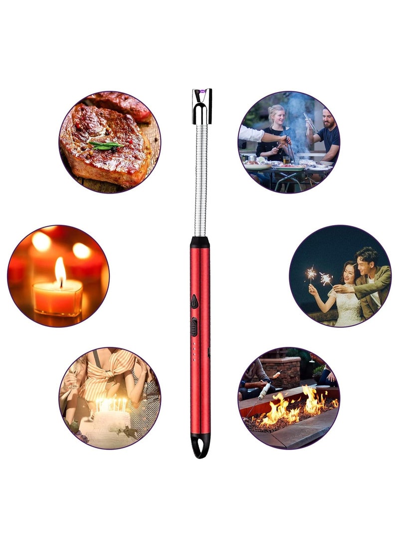 Plan A Flameless Electronic Lighter with LED Battery Indicator, USB Rechargeable Lighter, Windproof Lighter for Kitchen BBQ Candle Fireworks Gas Stove.  - Image 4
