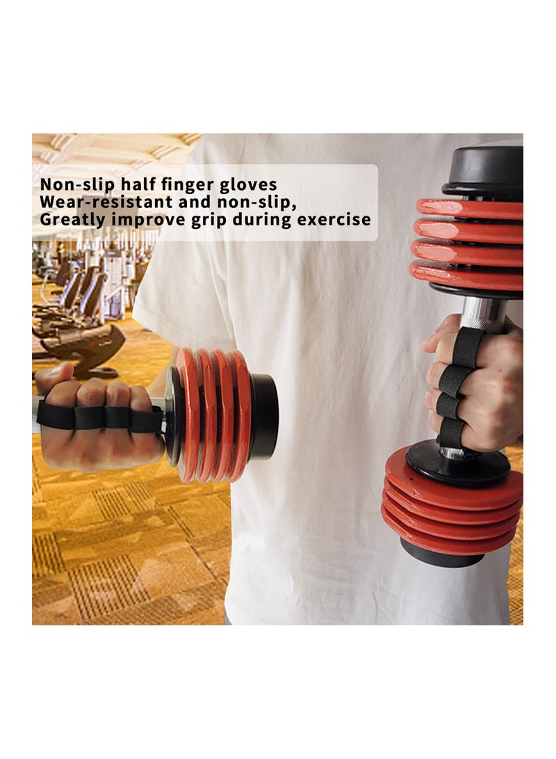 Palm Sports Weightlifting Gloves - XL Workout Gym Grip Pads for Men & Women, Protective Rowing Gloves for Powerlifting, Cross Training, and Cycling Fitness. - Image 3