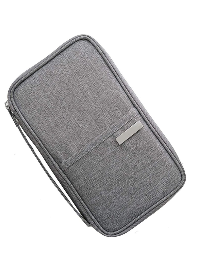 Multifunction Convenient and Practical Travel Wallet Blocking Document Organizer Bag Family Passport Holder - Image 1