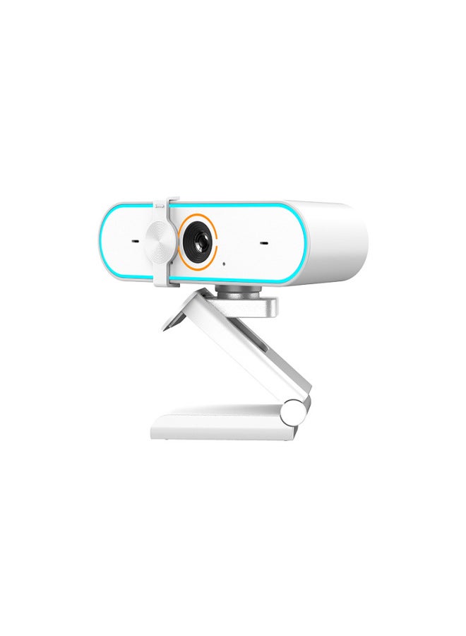 كاميرا E-sports Live Camera 4K Network HD Live Camera مع ميكروفون كاميرا كمبيوتر خالية من السائق - اللون: Watchman Auto Focus 4k أسود - Image 4