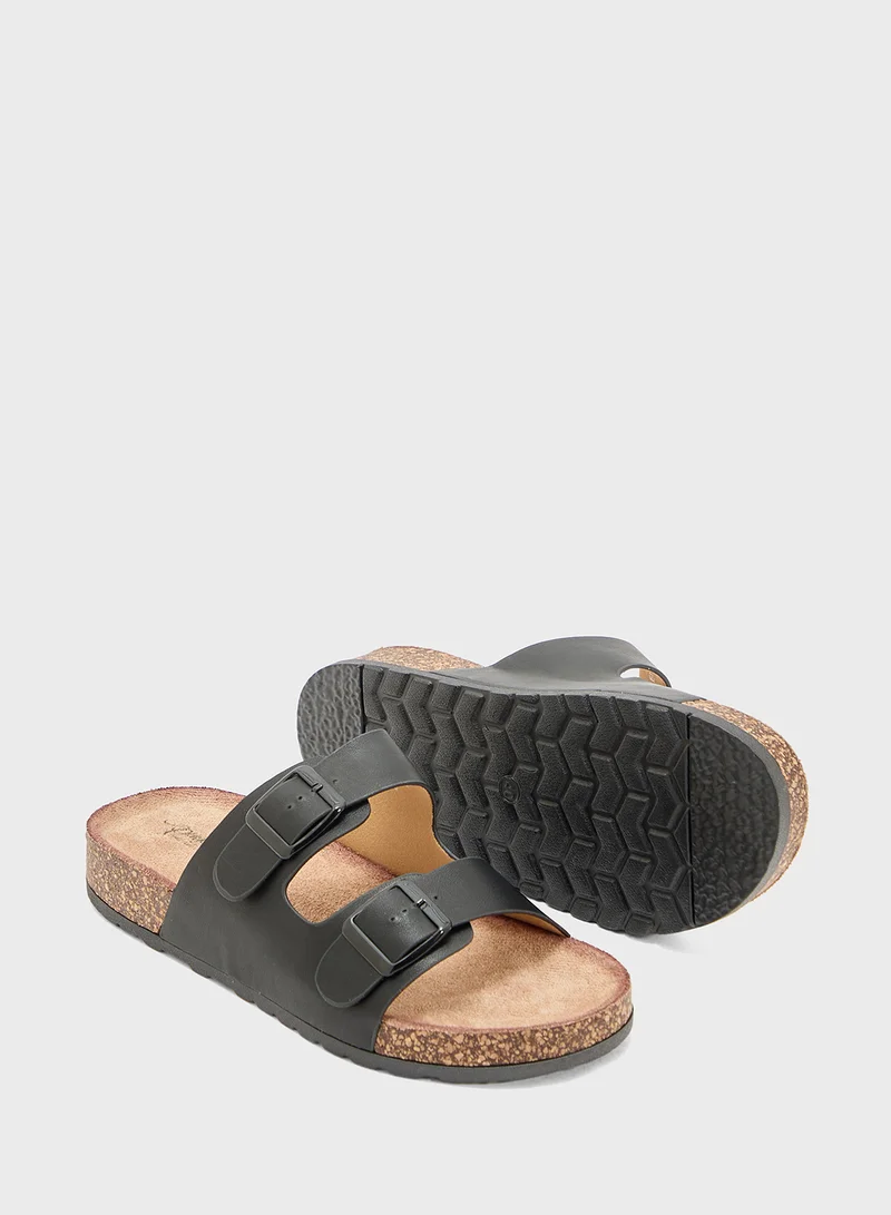 Pink Step Ladies Casual Flat Sandal