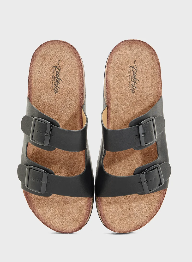 Pink Step Ladies Casual Flat Sandal