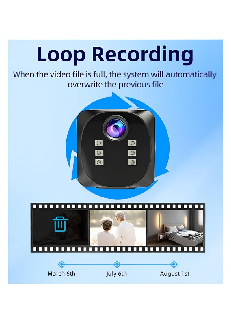 Apluynm Home Security Camera WiFi, Indoor Camera Baby Monitor , Nanny Pet Dog Cam with Auto Cruise,1080P Loop Recording - Image 2