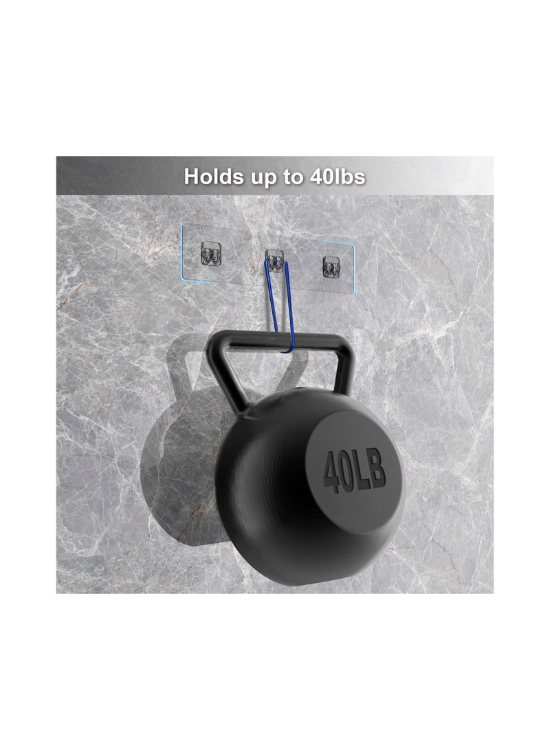 Excefore لاصق لحامل الدش ملصقات استبدال لاصقة وسادات لاصقة - لاصق رف الدش لحامل الدش، رفوف التخزين في الحمام ورفوف المطبخ 8 عبوات - Image 3