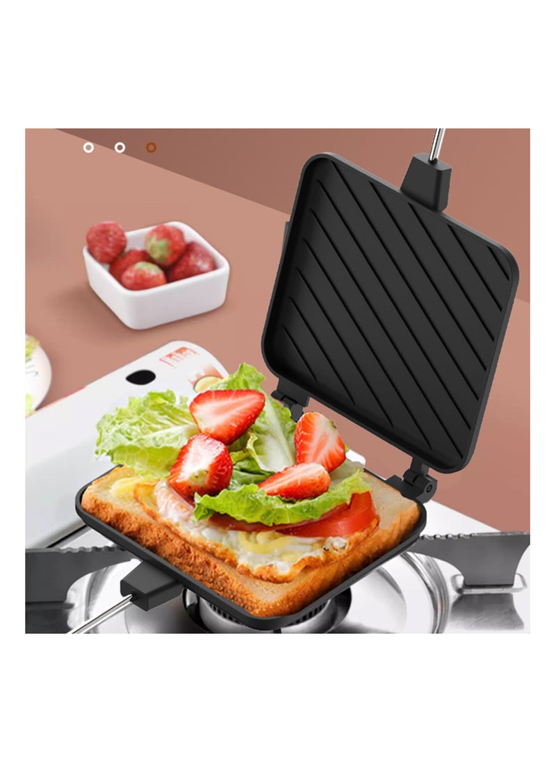 SYOSI - Sandwich Maker, Collapsible Mini Sandwich Maker with Non-stick Plates, Ergonomic Panini Maker, Durable Sandwich Machine for Cooking Breakfast, Grilled Cheese, Tuna Melts - Image 1