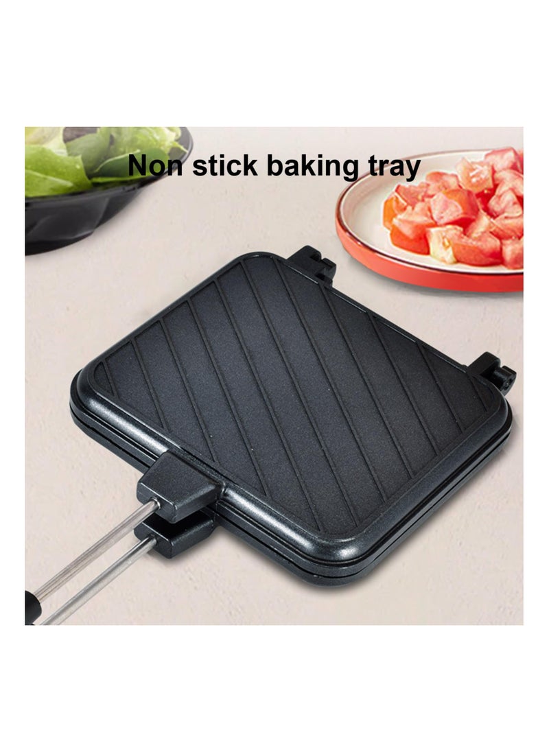 SYOSI - Sandwich Maker, Collapsible Mini Sandwich Maker with Non-stick Plates, Ergonomic Panini Maker, Durable Sandwich Machine for Cooking Breakfast, Grilled Cheese, Tuna Melts - Image 1
