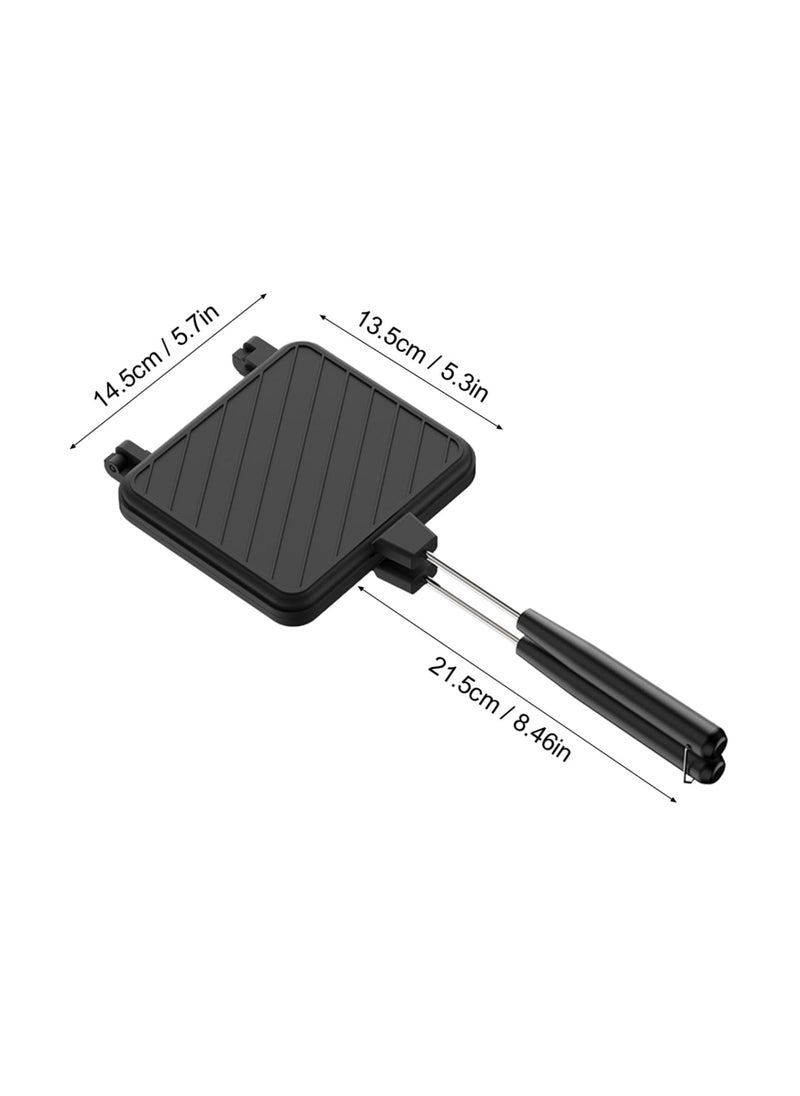 SYOSI - Sandwich Maker, Collapsible Mini Sandwich Maker with Non-stick Plates, Ergonomic Panini Maker, Durable Sandwich Machine for Cooking Breakfast, Grilled Cheese, Tuna Melts - Image 1