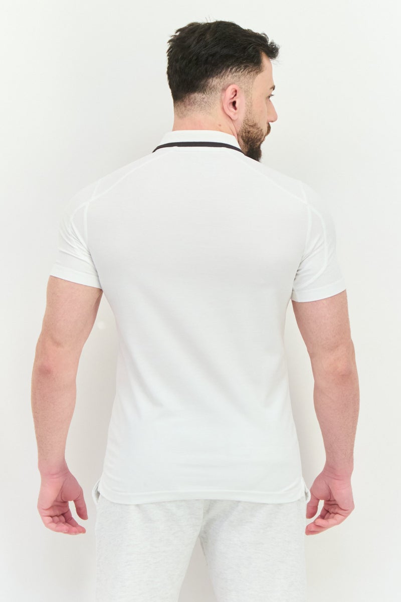 PUMA قميص بولو رياضي للرجال من بومه x بي إم دبليو للسباقات، أبيض - Image 3