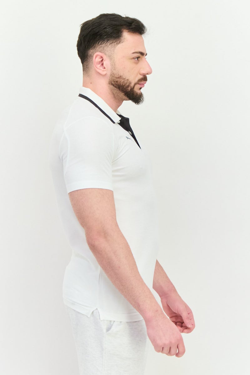 PUMA قميص بولو رياضي للرجال من بومه x بي إم دبليو للسباقات، أبيض - Image 2