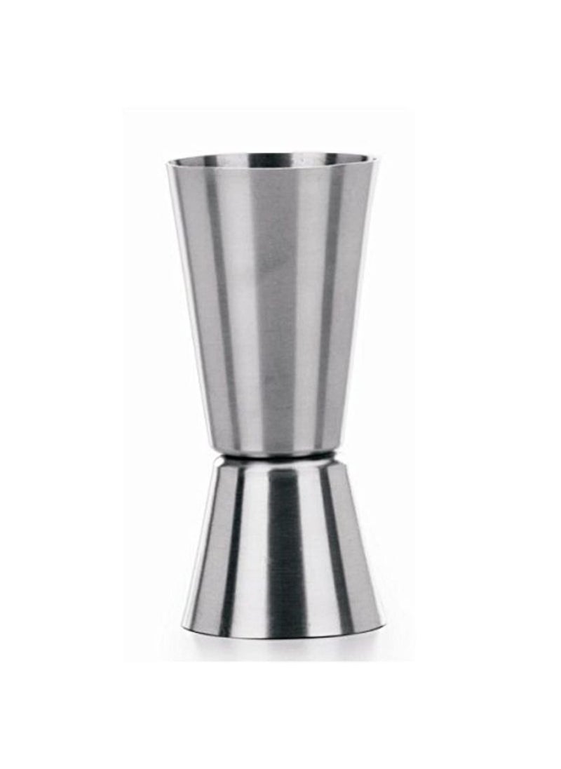 Dynore Dynore Stainless Steel Double Sided Tall Peg Measure 30 60 ml with 2 Wine Pourer Set of 3  - Image 2