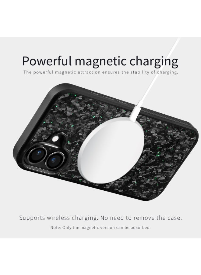 سولاري غطاء حماية مقاوم للصدمات لهاتف iPhone 17 بتصميم لامع من ألياف الكربون السوداء والذهب، غطاء خلفي ضيق مضاد للخدش (ذهبي) - Image 4