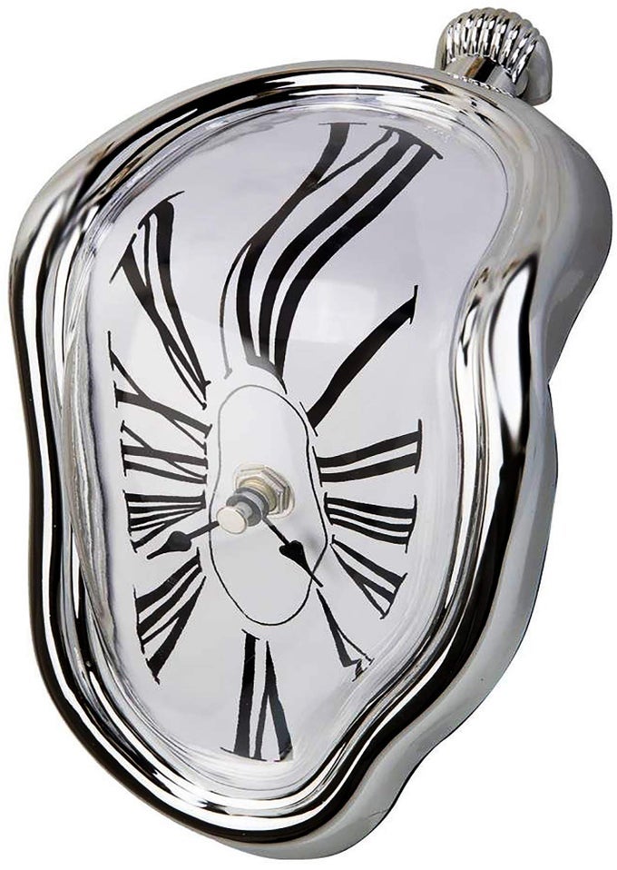 DECORATIVE DALI WATCH MELTING CLOCK SURREALISTIC TABLE SHELF DESK FASHION MELTED CLOCK SALVADOR DALI INSPIRED FUNNY HOME DECOR OFFICE BEST BIRTHDAY GIFT IDEA