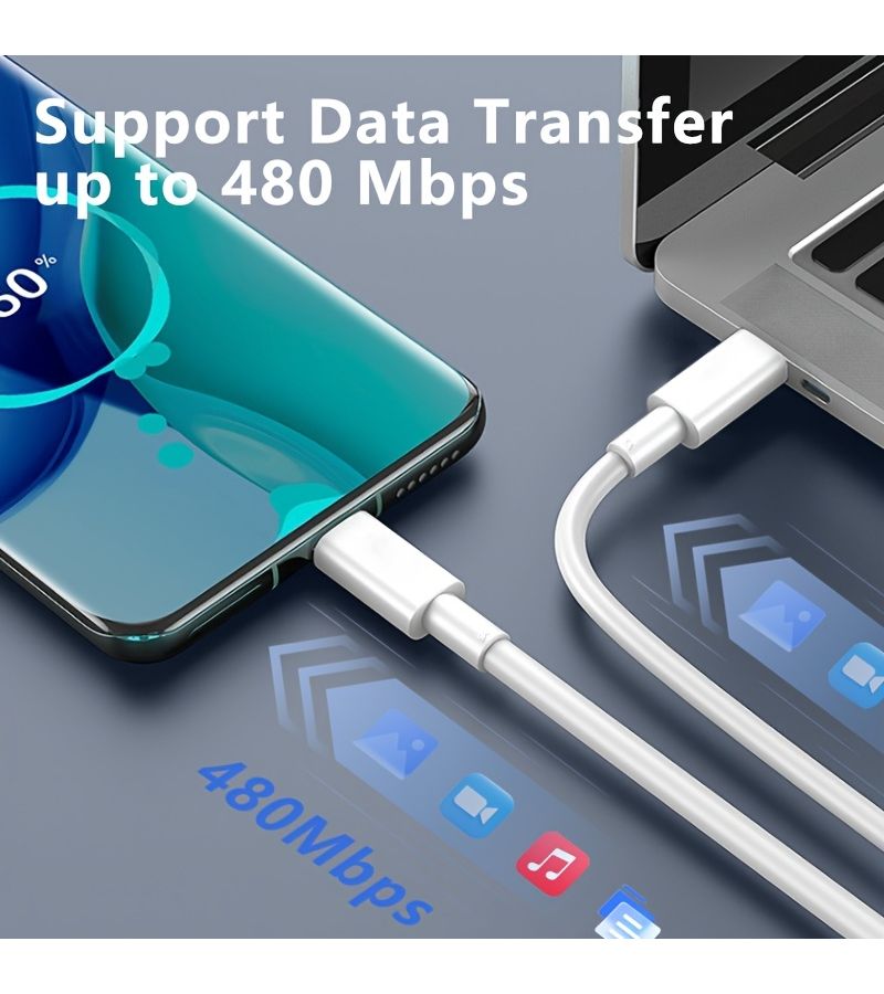 3pcs 60W PD Type C To Type C Fast Charging Data Cable 0.3m 0.98ft For Android Phones - Image 3