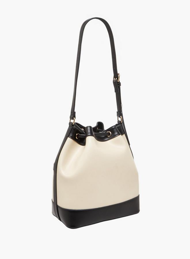 سيليست حقيبة دلو بألوان متدرجة مع إغلاق برباط - Image 3