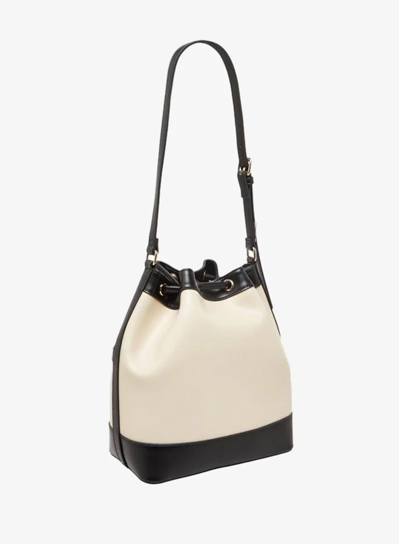 Celeste MULTICOLOR Colourblock Bucket Bag with Drawstring Closure for Women | Best Price UAE