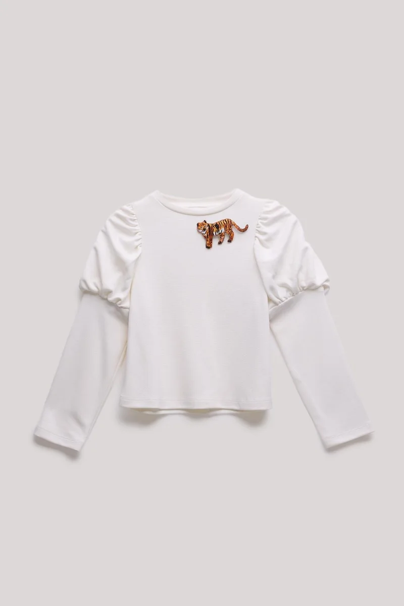 ليا لي Bg Store Girl Beige Blouse