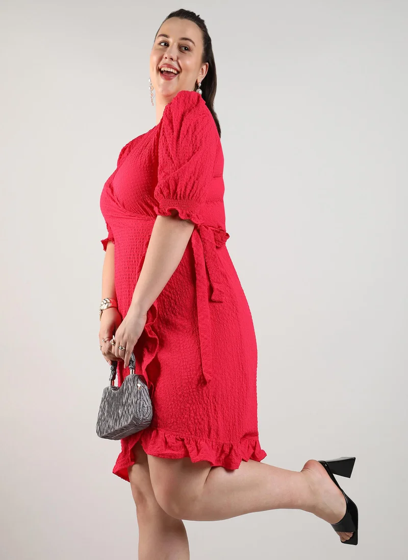 انستافاب بلس Wrap Knee Dress