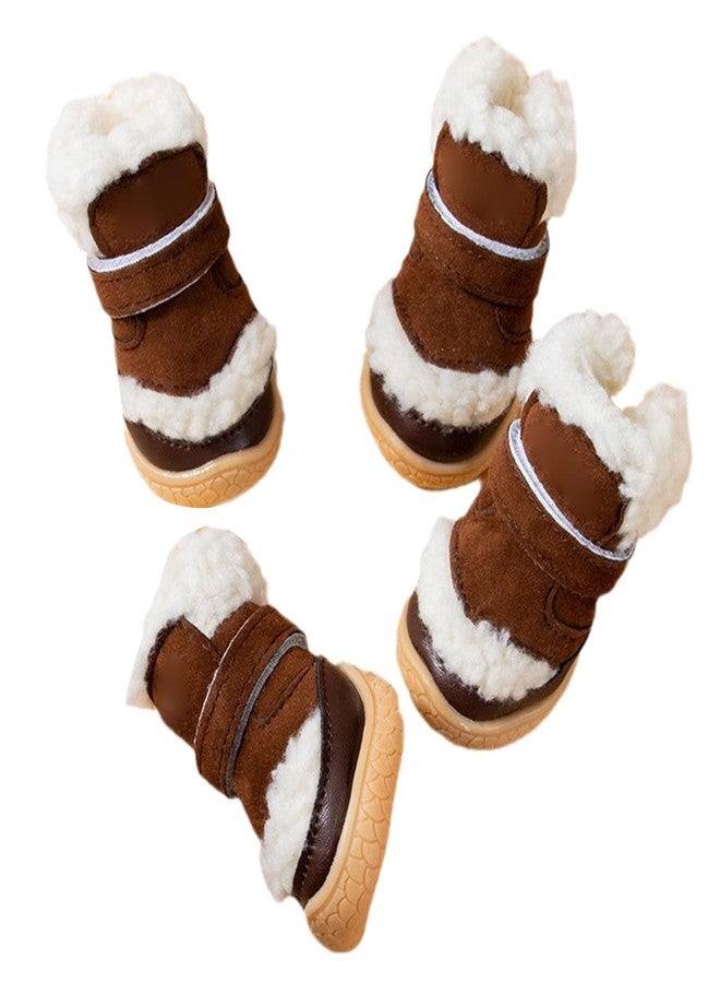 GAOSHA 4pieces Windproof Pet Dog Shoes Casual Walking Booties Footwear for Small Dogs Outdoor Dogs Protect Booties - Image 1