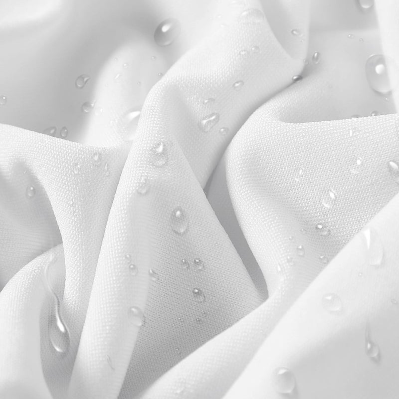 eccwai 36 PCS Waterproof Stretch Spandex Folding Chair Covers, Dining Room Chair Slipcovers Protector for Wedding, Banquet, Party, Holidays, Celebration and Decorationï¼ˆWhiteï¼‰ - Image 2