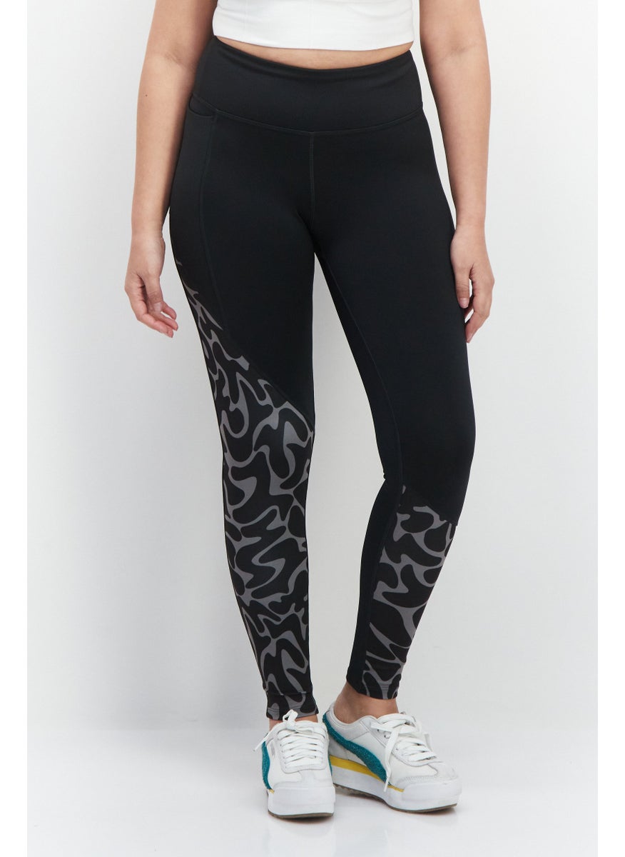 Reebok Women Sportswear Fit Running Leggings, Black  - Image 1