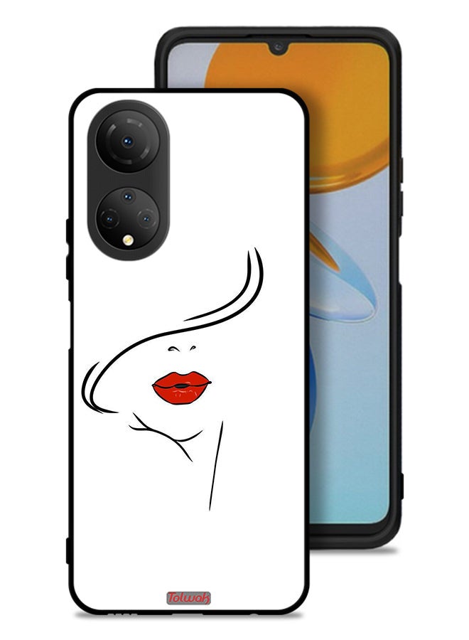 Tolwak Honor X7 Protective Case Cover Girl Face Art - Image 1