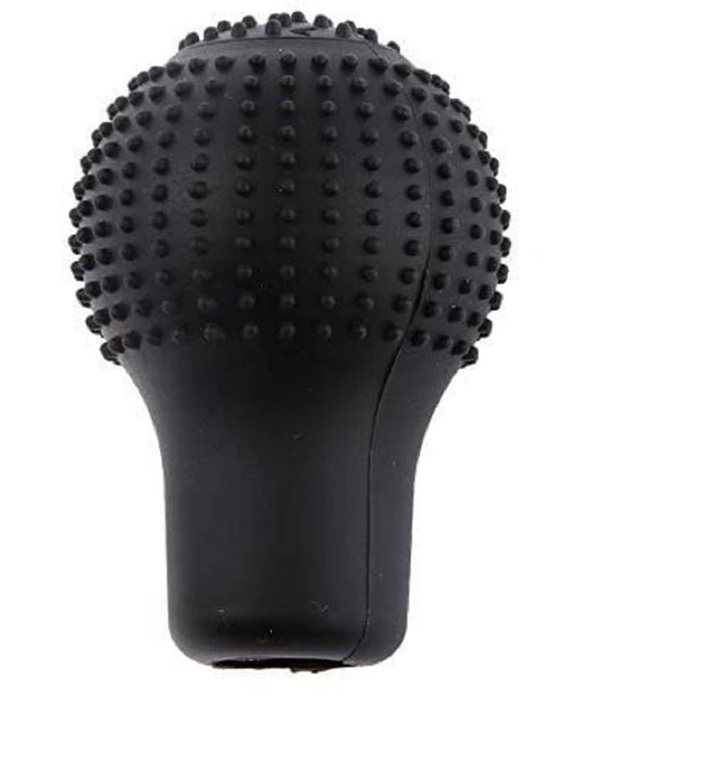 Aksmit Anti-Scratch Universal Fit Silicon Gear Knob Protective Cover Bump Shift Knob Cover (Black) for Maruti Suzuki Swift Dzire - Image 1