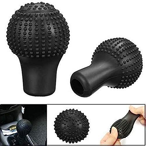 Aksmit Anti-Scratch Universal Fit Silicon Gear Knob Protective Cover Bump Shift Knob Cover (Black) for Maruti Suzuki Swift Dzire - Image 4