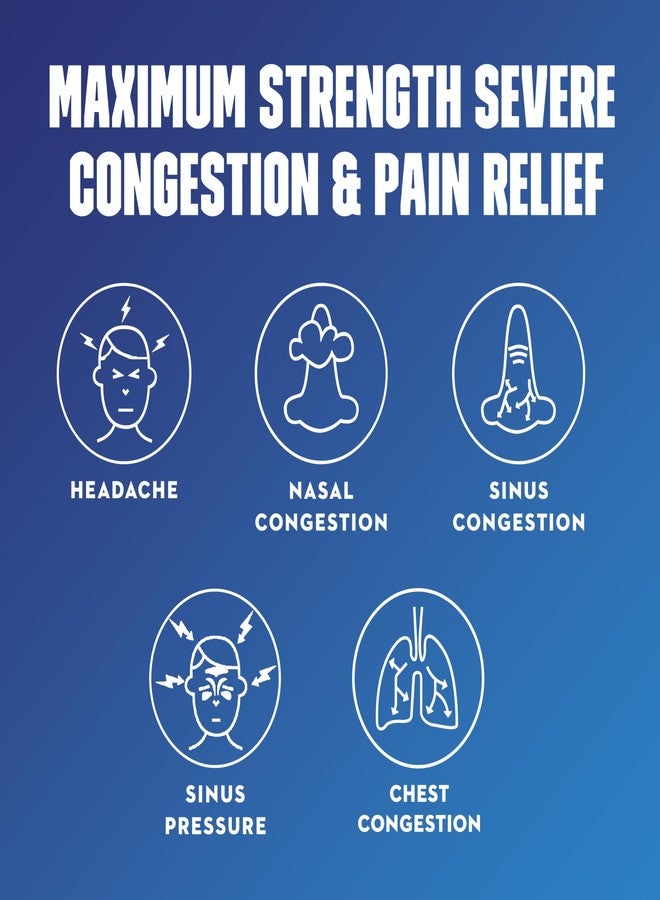 Mucinex Severe Congestion & Pain Relief, Sinus-Max Max Strength, 6oz Clears Sinus & Nasal Congestion, Relieves Headache & Fever, Thins & Loosens Mucus - Image 3