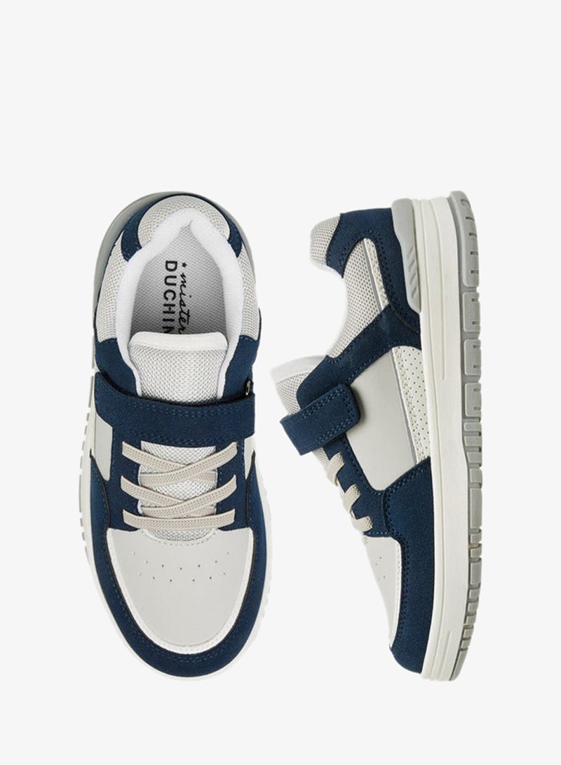 Mister Duchini Panelled Sneakers with Hook and Loop Closure - Image 3