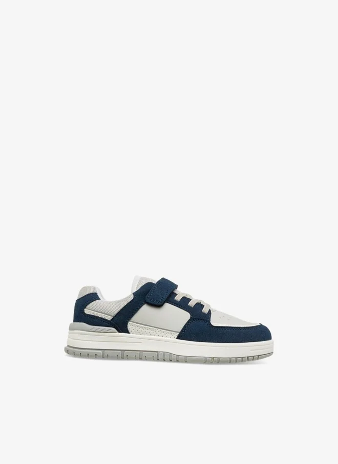Mister Duchini Panelled Sneakers with Hook and Loop Closure