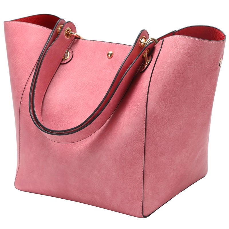 sqlp Large Work Tote Bag for Women Designer Purses and Handbags Big Bucket bags Ladies Travel Crossbody Purse Pink - Image 1
