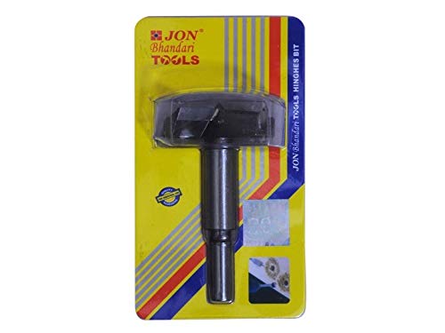 Jon Bhandari Tools 45mm Forstner Hinge Boring Drill Bit – Carbide Tipped Hole Cutter for Wood, Plywood & Woodworking – Precision Bit for Clean Flat-Bottom, Angled, Straight & Overlapping Holes - Image 4
