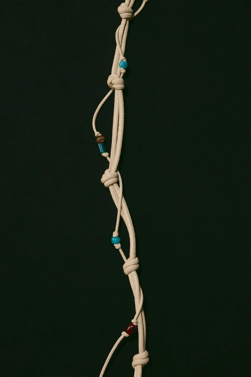 H&M Embellished cord belt