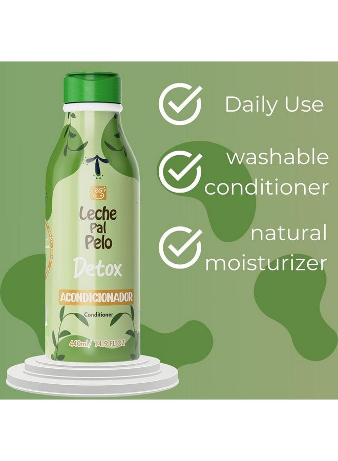 Detox Conditioner - Infused With Apple Cider Vinegar, Honey Extract, And Green Tea. Experience Total Hair Transformation, Repair, And Natural Shine. 14.9 Oz.